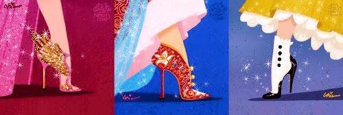 chaussures de princesses Disney