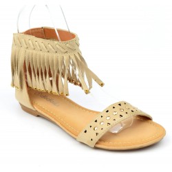 sandales-plates-aspect-daim-beige-franges-cloutees-or-laosa-femmes-petites-pointures